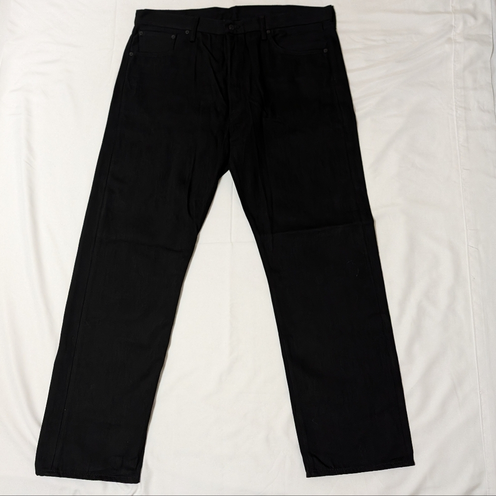 Levi's 40x32 Men's Dark Black Straight Jeans